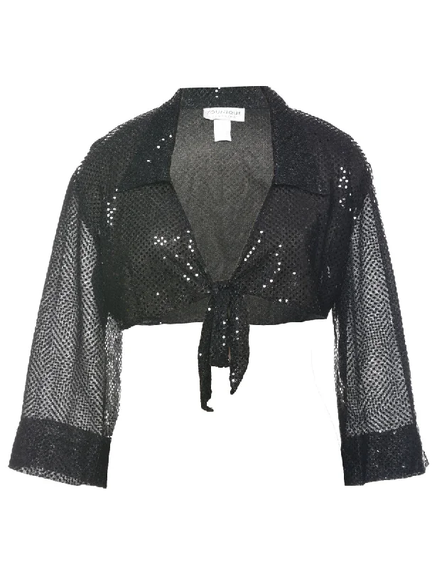 Sequined Evening Jacket - L