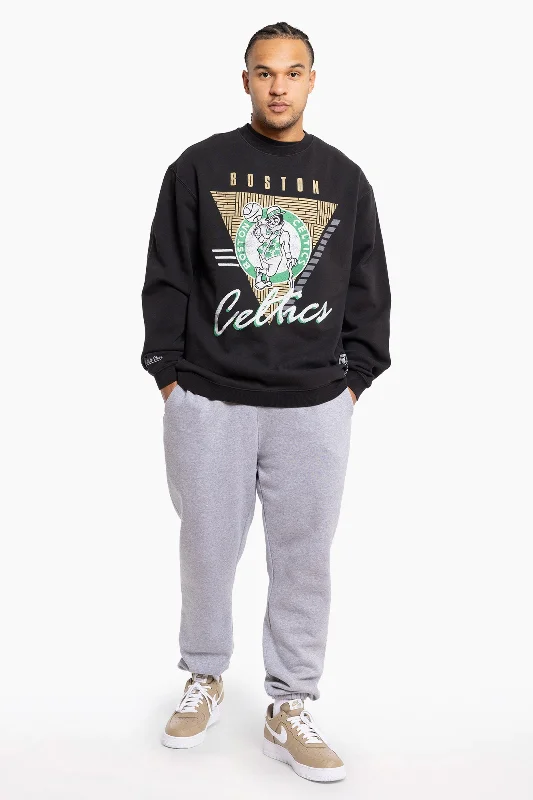 Markdown Sale Boston Celtics Logo Crew | Faded Black