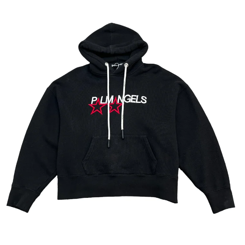Quick Sale Men's Embroidered Star Logo Hoodie Black Size XS