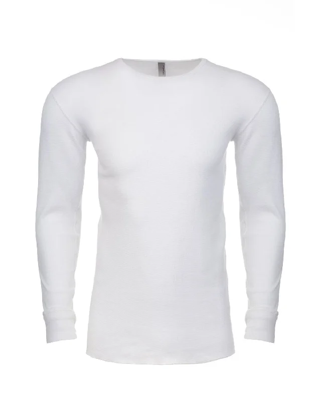 Next Level Mens Blended Thermal Tee | White