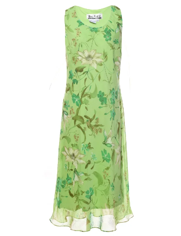 Sheri Martin Floral Print Dress - M