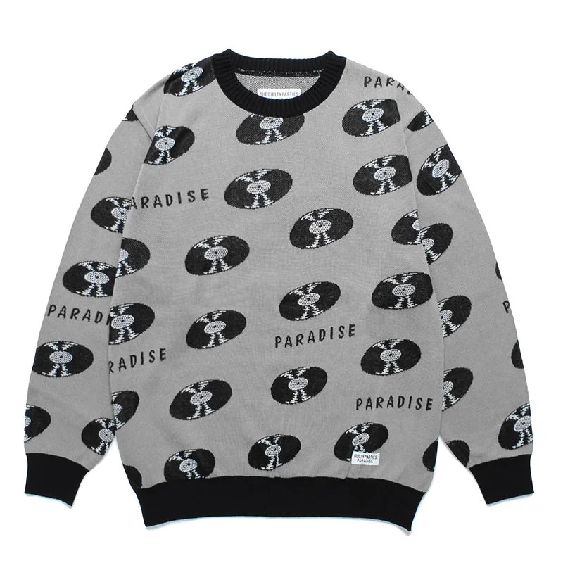 Unwind with Weekend Discounts JACQUARD SWEATER ( TYPE-1 )