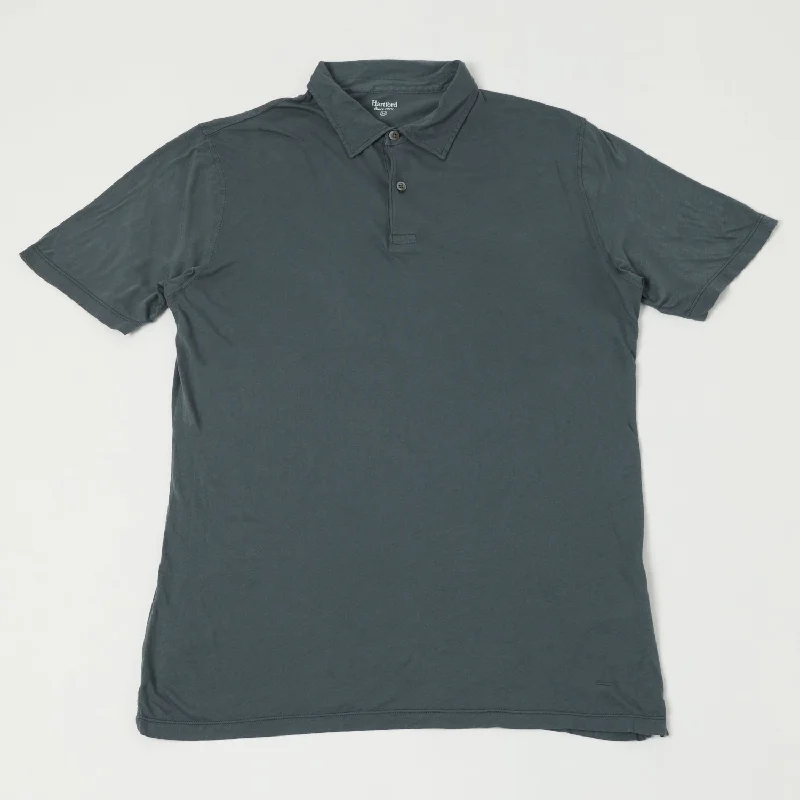 Steal Deal Hartford AZ65301 Light Cotton Jersey Short Sleeve Polo - Thunder