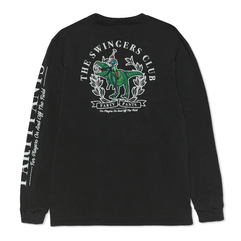 Weekend Savings Sensation Swingers Rex Washed Black Long Sleeve T-Shirt