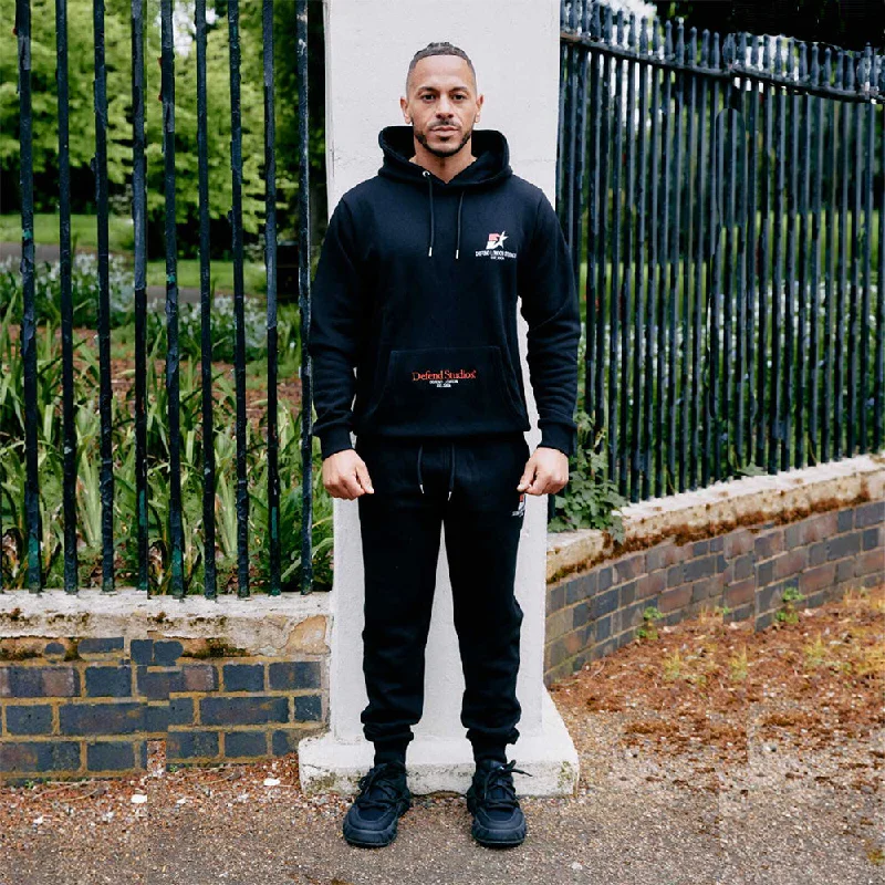Weekend Deal DF LONDON STUDIOUS EST-2006 Fleece Black TrackSuit 13655