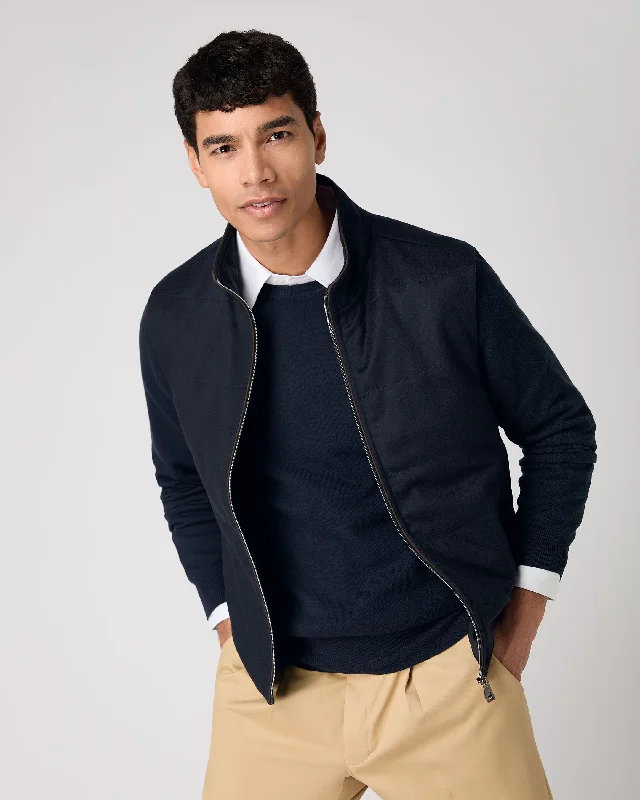 Bargain Alert Men's Belgravia Cashmere Gilet Navy Blue