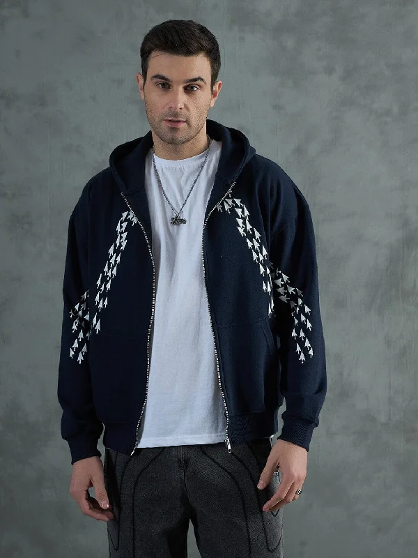 Weekend Shopping Extravaganza Navy Clickbait Oversized Hoodie