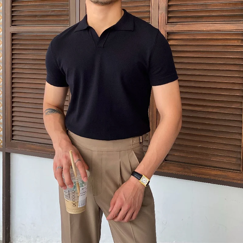 Unbeatable Prices Buttonless Knit Polo