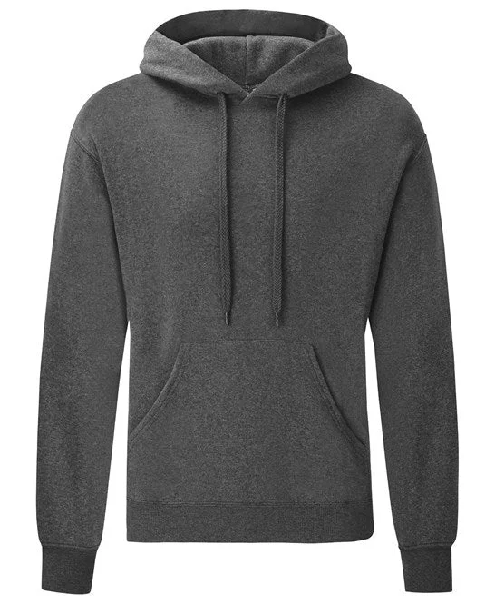 Weekend Bargains to Indulge In Fruit Of The Loom Classic 80/20 Hooded Sweatshirt - Dark Heather Grey