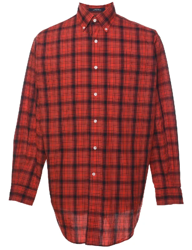 Steals and Deals Red Checked Shirt - M