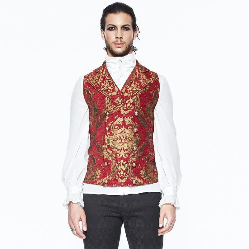 Weekend Specials to Snag Men's Goth Brocade Vest