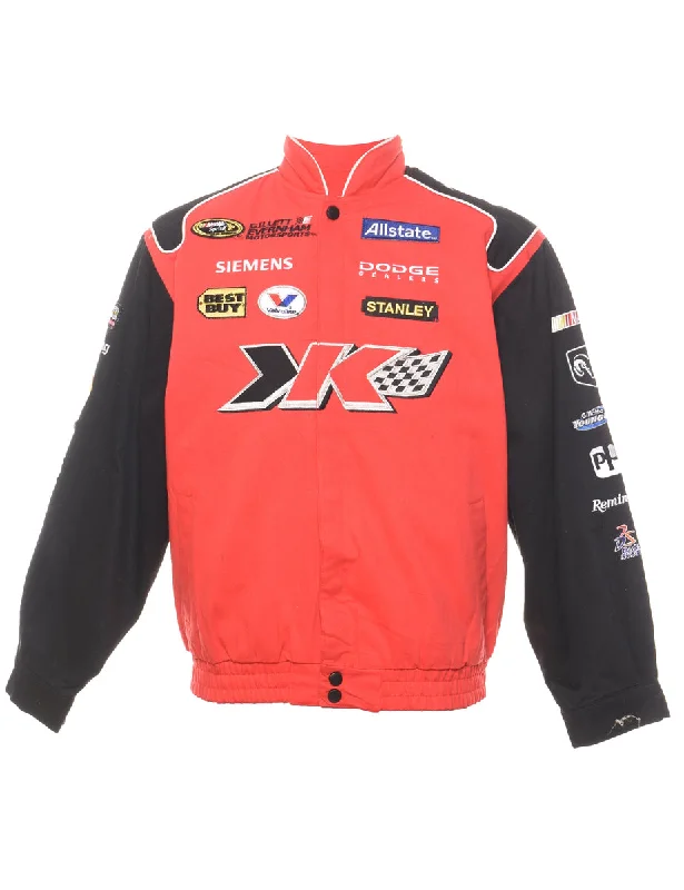 Can't Resist Red Embroidered Kahne #9 Racing Jacket - L