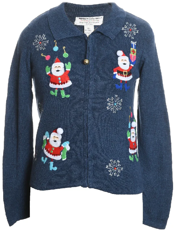 Santa Claus Christmas Cardigan - XL