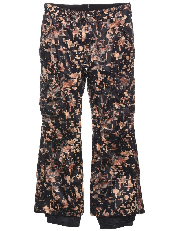 Weekend Deals That Wow Pixel Print Burton Ski Trousers - W32 L30