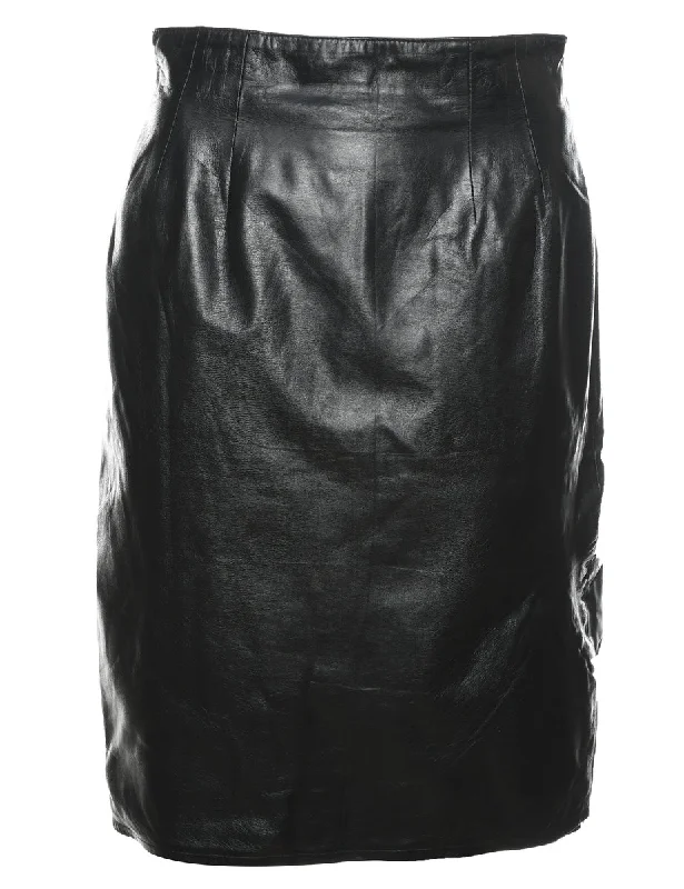 Weekend Savings Sensation Pencil Shape Leather Skirt - S