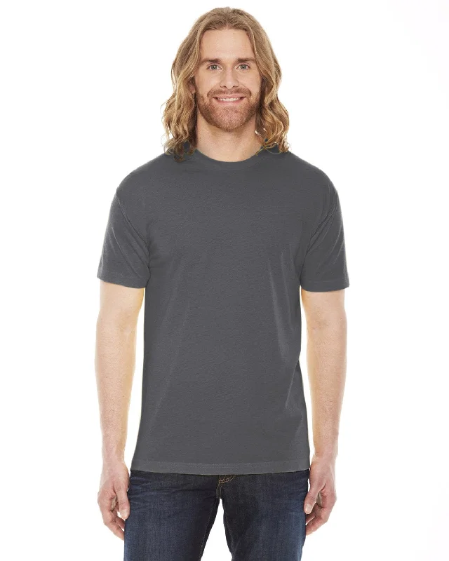 Savings Event American Apparel Unisex Poly-Cotton Short Sleeve Crewneck | Asphalt