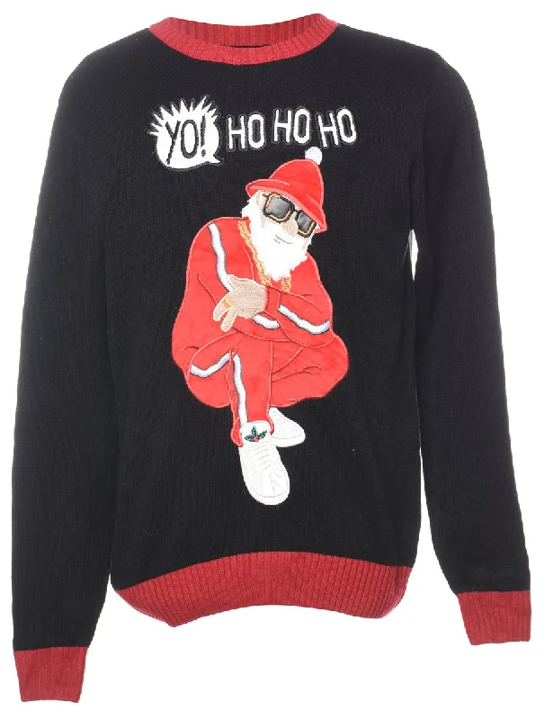 Santa Claus Christmas Jumper - M