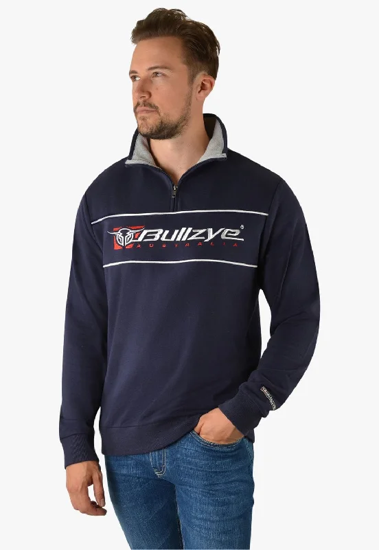 Sale Alert Bullzye Mens Logo 1/4 Zip Pullover