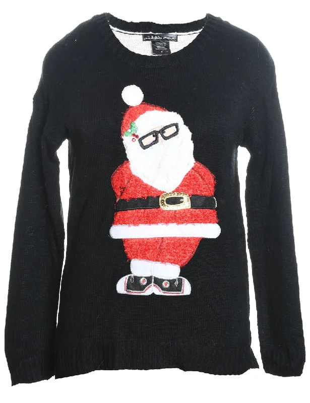 Santa Claus Christmas Jumper - M