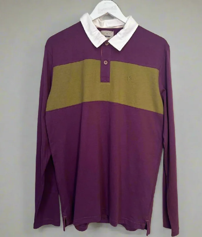 Weekend Deals to Make You Happy Mens Colourblock Cotton Rugby Top