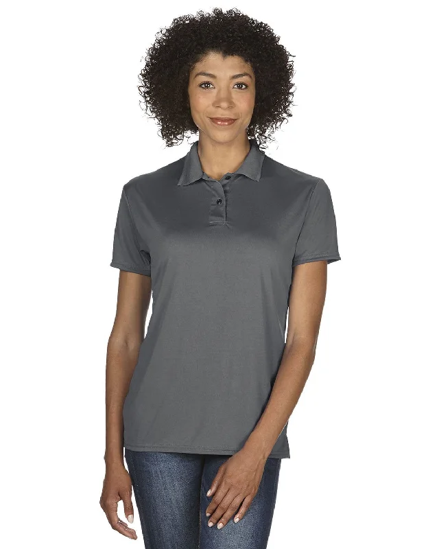 Weekend Discounts to Love Gildan Ladies Performance Jersey Polo | Marble Charcoal
