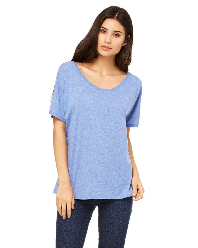 Savings Galore Bella+Canvas Ladies Slouchy T-Shirt | Blue Triblend