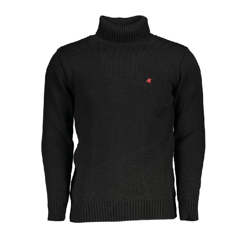 U.S. Grand Polo Elegant Turtleneck Embroide Men's Sweater