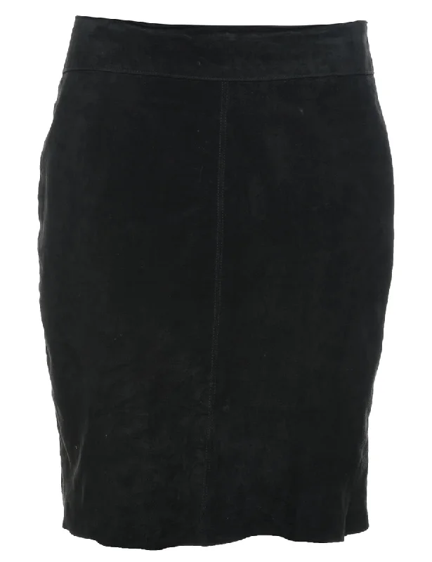 Weekend Discounts to Grab Pencil Shape Suede Skirt - M
