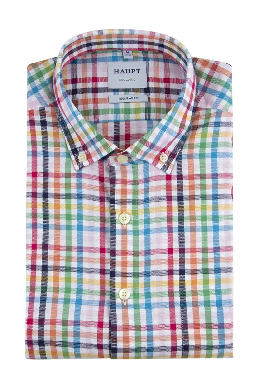 Haupt Short Sleeve Shirt Multi Check