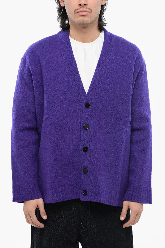 Jil Sander Boiled Wool Cardigan