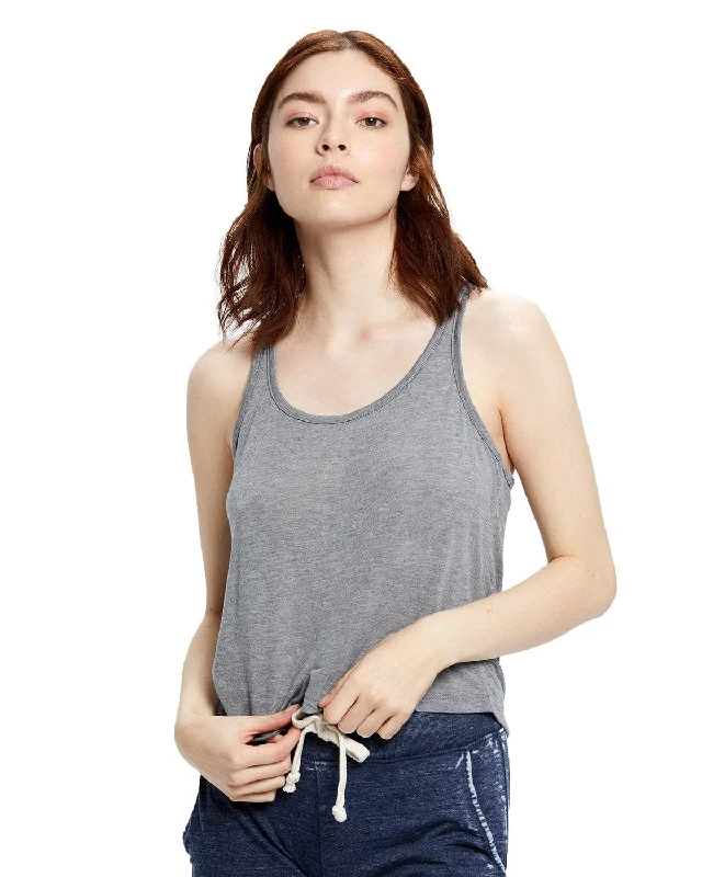 Weekend Offers That Amaze US Blanks Ladies Sheer Cropped Racer Tank | Heather Grey