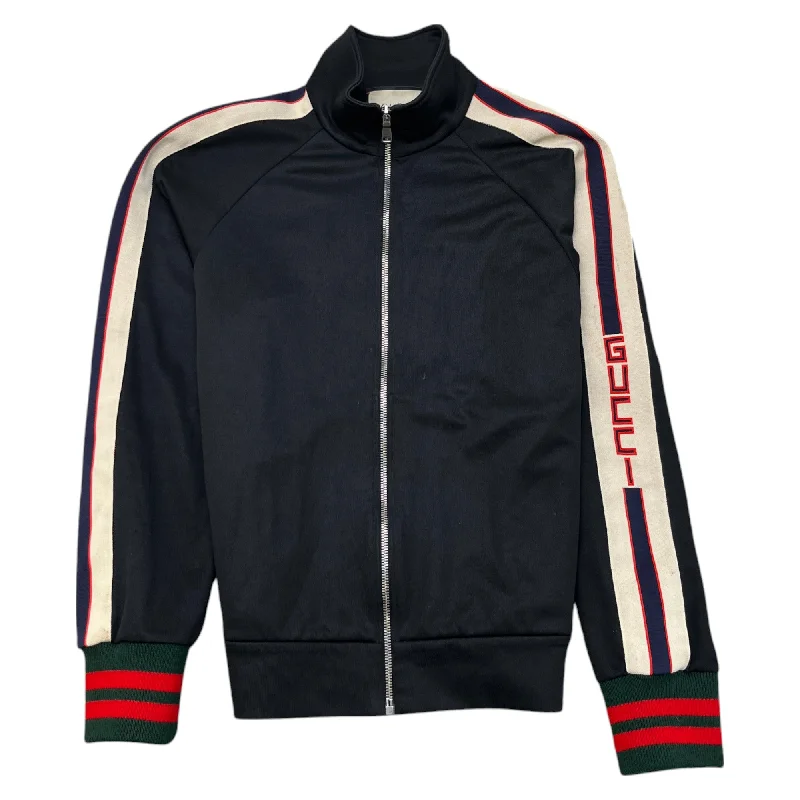 Special Buy Men's Tape Logo Track Jacket Black Size XS