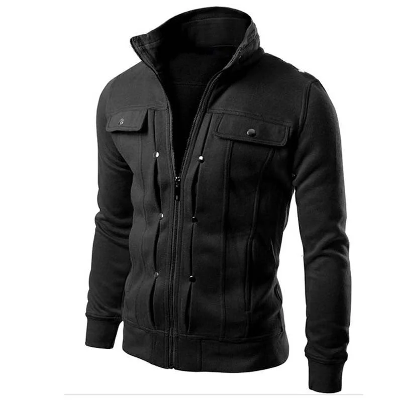 Extra Savings Clothing Design Autumn Men's Sportwear Zipper Long Sleeve Fit Fashion Male Hoodies Leisure Style Men Jacket Slim Coat