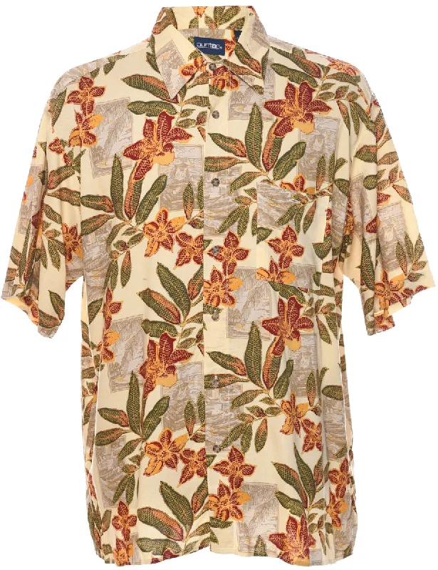 Stock Clearance Puritan Hawaiian Shirt - L