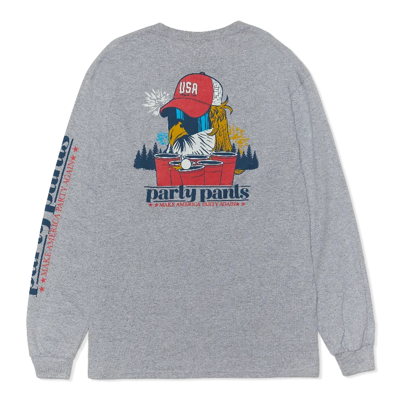 Weekend Discounts to Indulge In Free Birdie Heather Grey Long Sleeve T-Shirt