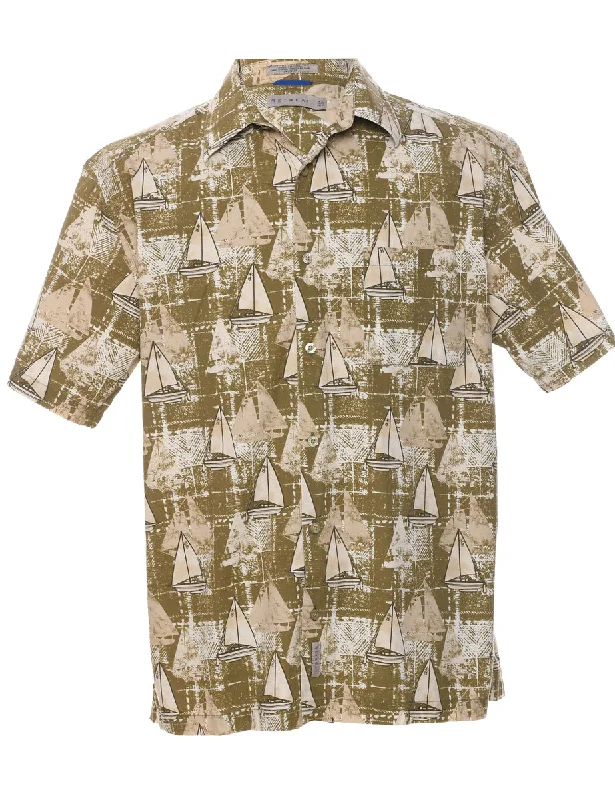 Short Sleeve Hawaiian Shirt - M