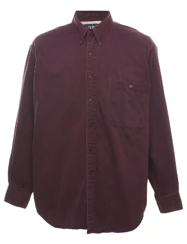 Weekend Bargains to Indulge In Plum Denim Shirt - L