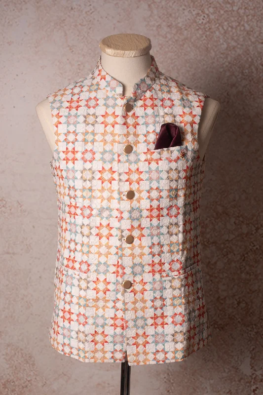 One-Day Only Checks embd waistcoat N9_2139