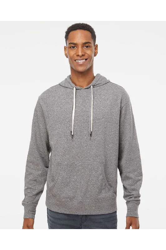 Weekend Deals to Make You Smile Independent Trading Co. Mens French Terry Hooded Sweatshirt Hoodie w/ Pouch Pocket - Salt & Pepper Grey - Closeout Weekend Deals to Make You Smile Independent Trading Co. Mens French Terry Hooded Sweatshirt Hoodie w/ Pouch Pocket - Salt & Pepper Grey - Closeout