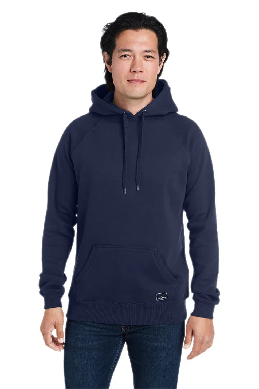 Super Sale Nautica Mens Anchor Fleece Hooded Sweatshirt Hoodie w/ Pouch Pocket - Navy Blue