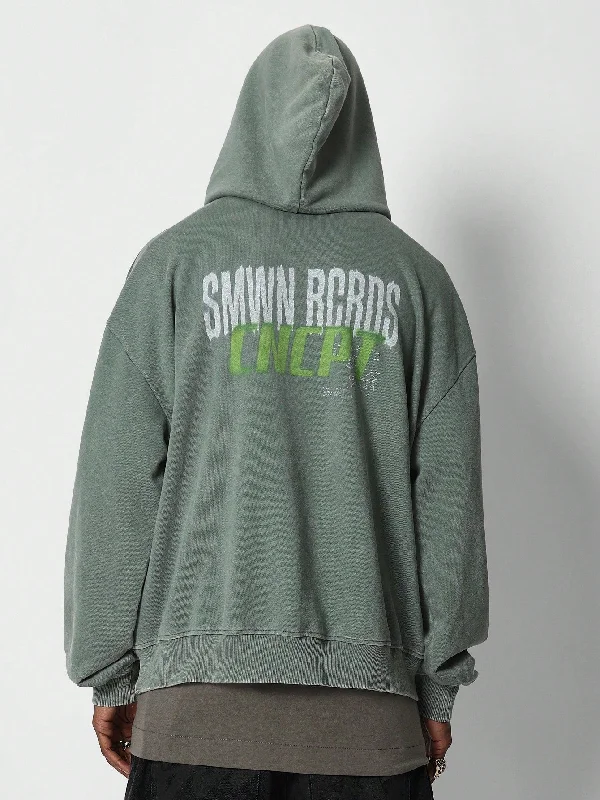 Weekend Offers You Can't Ignore Overhead Washed Hoodie With Graphic Print