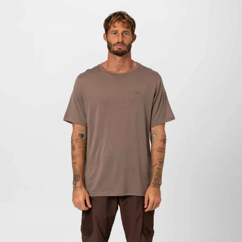 Weekend Specials to Relish Mens Merino T-Shirt Tawny
