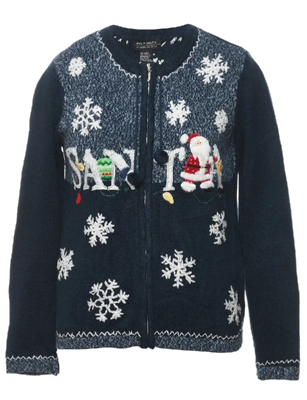 Santa Claus Christmas Cardigan - S