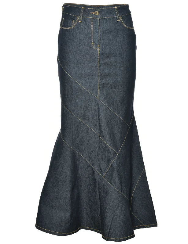 Weekend Deals That Excite Pencil Shape Fishtail Hem Denim Skirt - M