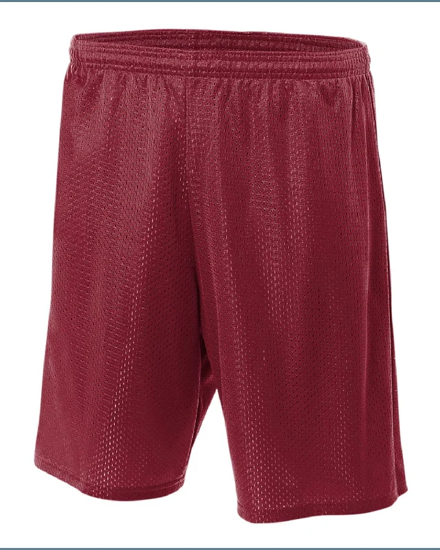 A4 Adult Seven Inch Inseam Mesh Shorts | Cardinal