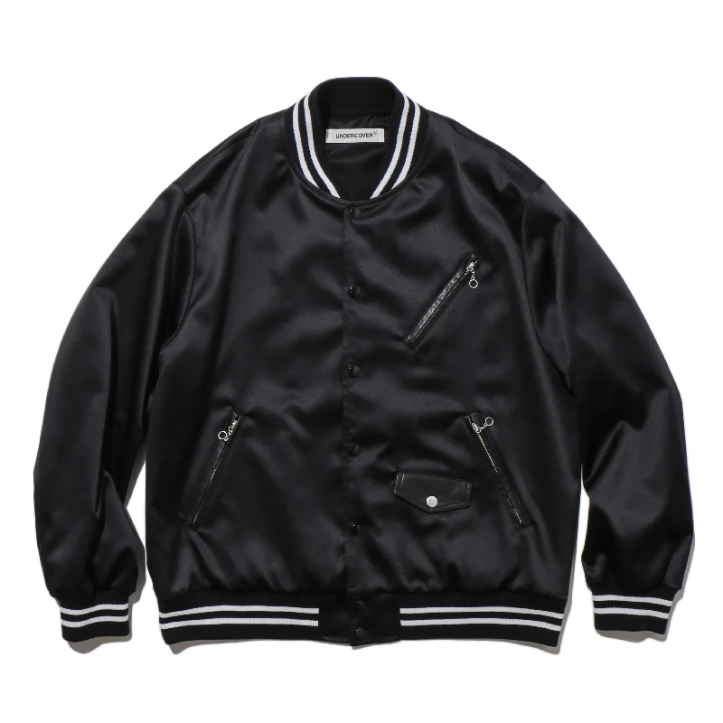 Instant Savings Pe SATIN RIDERS mix STADIUM JACKET BRUIT_patch