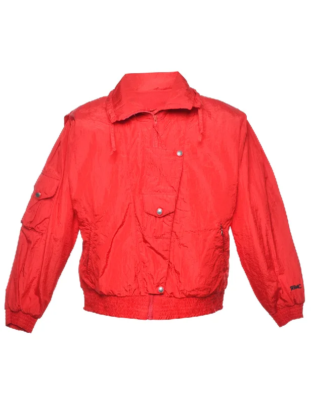 Weekend Discounts to Delight Red Classic Nylon Jacket - L