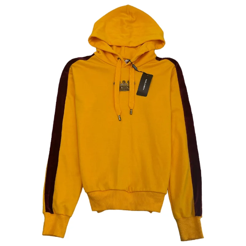 Deal of the Day Men's Crown Logo Hoodie Yellow Size IT 46 / UK S
