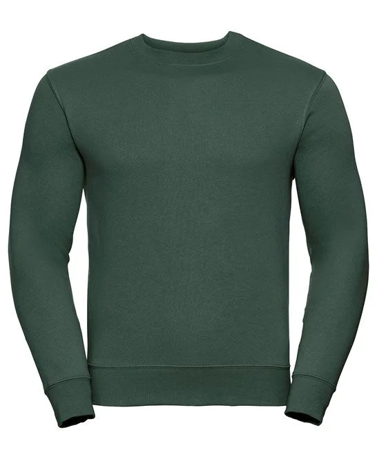 While Supplies Last Russell Europe Set-In Sleeve Sweatshirt - Bottle Green