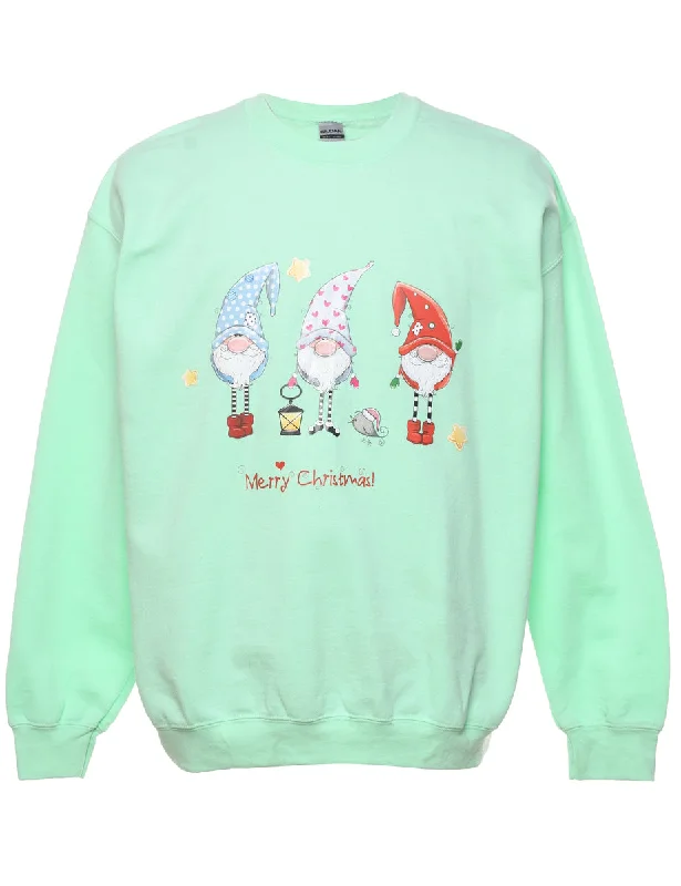 Santa Claus Christmas Sweatshirt - L